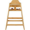 Restaurant Wood High Chair Natural - CEGS6003NATURAL
