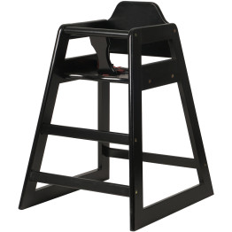 Restaurant Wood High Chair Black - CEGS6003BLACK
