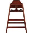 Restaurant Wood High Chair Mahogany - CEGS6003MAHOGANY