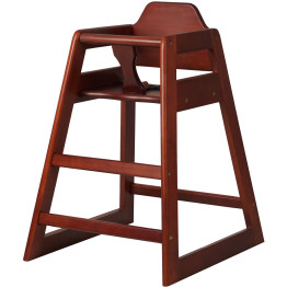 Restaurant Wood High Chair Mahogany - CEGS6003MAHOGANY