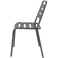 Bistro Side Chair Steel Indoors Gun Metal - CEGS60790GM