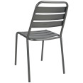 Bistro Side Chair Steel Indoors Gun Metal - CEGS60790GM