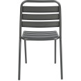 Bistro Side Chair Steel Indoors Gun Metal - CEGS60790GM