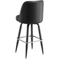 Black Bucket Barstool with Vinyl Seat - CEGS6C0B
