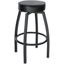 Black Barstool with Upholstered Swivel seat - CEGS6P08