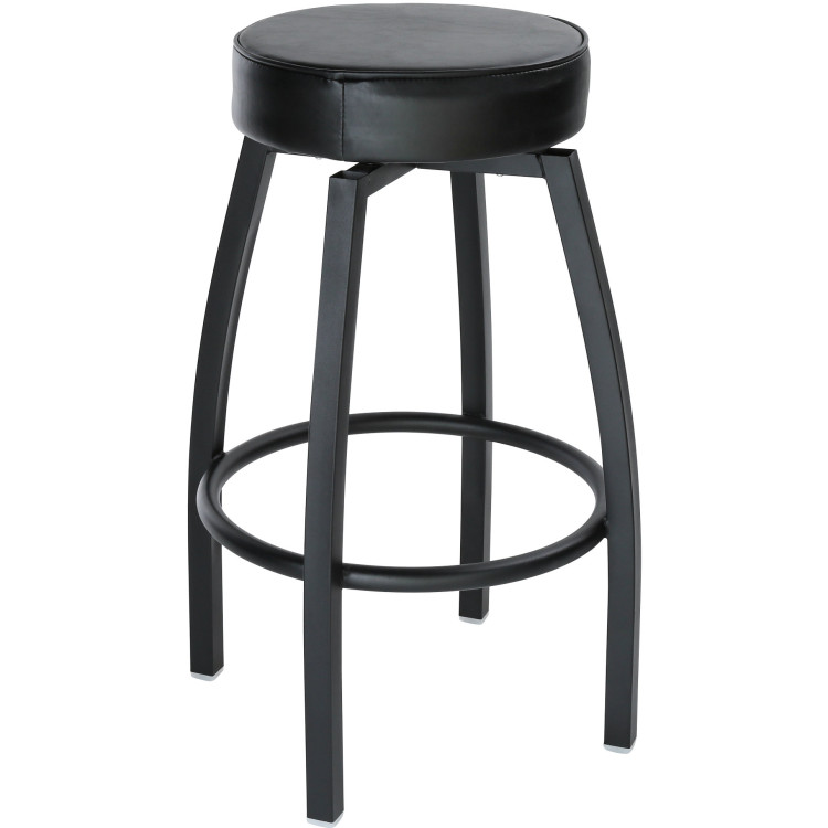 Black Barstool with Upholstered Swivel seat - CEGS6P08