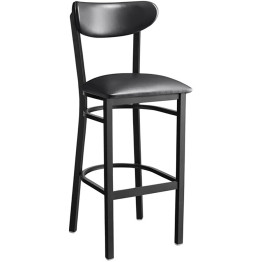 Black Barstool with Vinyl Backrest & Seat - CEGS6V6B