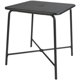Bistro Table Steel Black 710x710mm Indoors - CEGSHW1046B