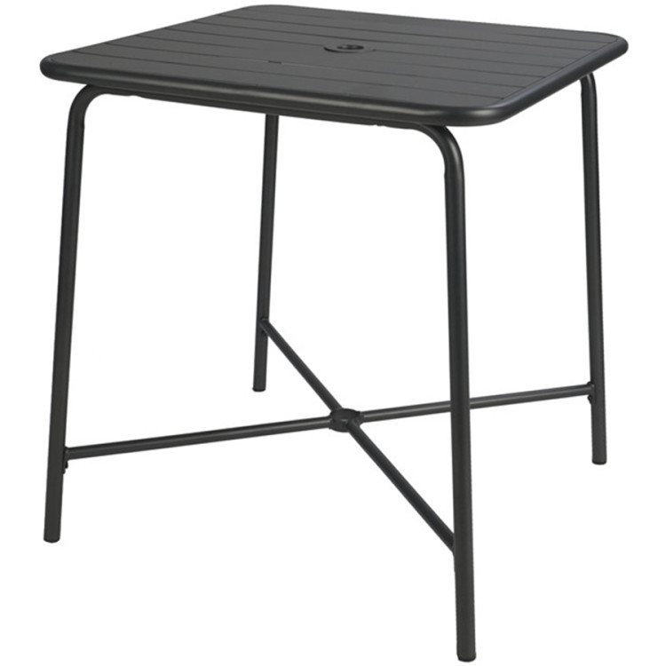 Bistro Table Steel Black 710x710mm Indoors - CEGSHW1046B