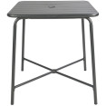 Bistro Table Steel Gun Metal 710x710mm Indoors - CEGSHW1046GM