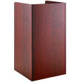 Commercial Rubbish Bin Cabinet & Tray Shelf 'Thank You' Mahogany - CEGSLJ006M