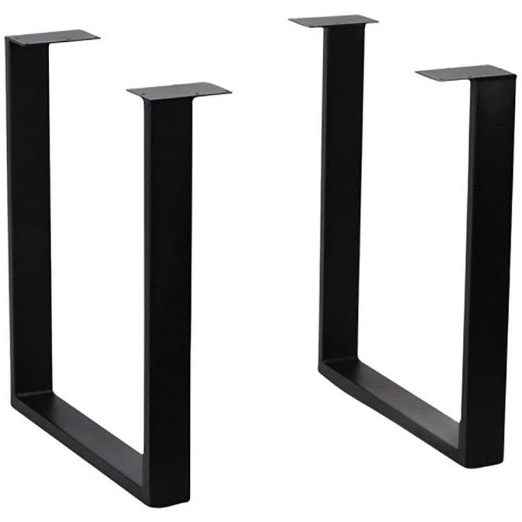Black Industrial Style Square Table legs Black 2pcs - CEGSTB022