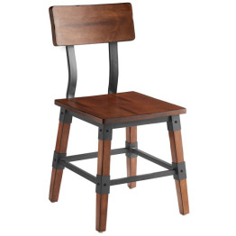 Rustic Style Dining Chair Antique Walnut - CEGSW0236