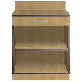 Natural Color Waitress Station with Drawer and Adjustable Shelf 915x610x915mm - CEGSWS003N