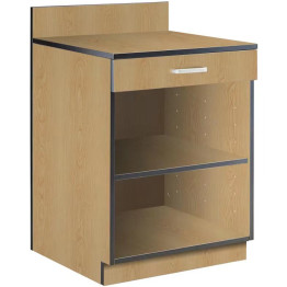 Natural Color Waitress Station with Drawer and Adjustable Shelf 915x610x915mm - CEGSWS003N