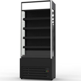 Wall Cabinet Multi Deck Refrigerator 230 litres Curved Front Black 700x720x2020mm - CEGTO3700 Wall Cabinet Multi Deck Refrigerator 230 litres Curved Front Black 700x720x2020mm - CEGTO3700