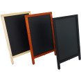 Single-Sided Pavement Chalk Board Brown Frame 550×850mm | CaterEq CEGWA216