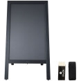 Pavement Chalk Board Black Frame 700×1300mm | CaterEq CEGWA228