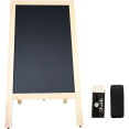 Pavement Chalk Board Natural Frame 700×1300mm | CaterEq CEGWA232