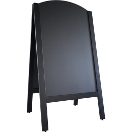 Open Top Pavement Chalk Board Black Frame 700×1300mm | CaterEq CEGWA234