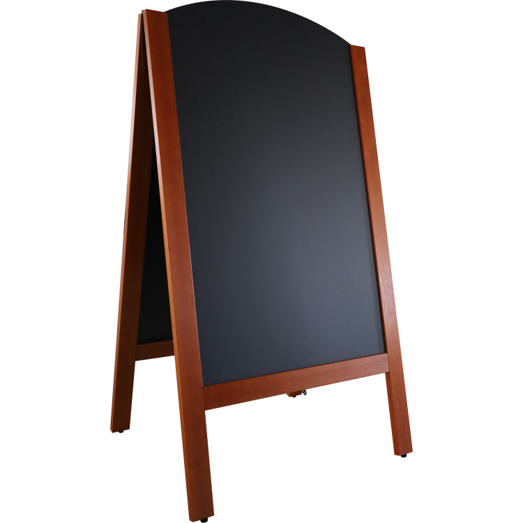 Open Top Pavement Chalk Board Brown Frame 700×1300mm | CaterEq CEGWA236
