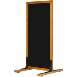 Pavement Chalk Board with Stand Beech Frame 560×650×1220mm | CaterEq CEGWA244