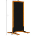 Pavement Chalk Board with Stand Beech Frame 560×650×1220mm | CaterEq CEGWA244