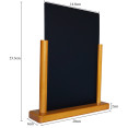 Table Chalk Board Beech Frame 200×60×233mm | CaterEq CEGWA252