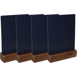 Table Chalk Board Set (4 pcs) Dark Oak Frame 105×40×175mm | CaterEq CEGWA262