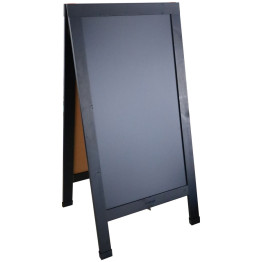 Pavement Chalk Board with Magnetic Surface Black Frame 24"×48" (610×1219mm) | CaterEq CEGWA272