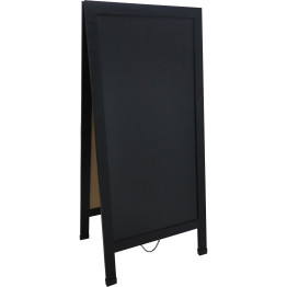 Pavement Chalk Board with Magnetic Surface Black Frame 27"×59" (686×1499mm) | CaterEq CEGWA276