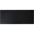 Rustic Wall Mounted 24" (610mm) Coat Rack Shelf with 5 Rustic Hooks Solid Pine Wood Black | CaterEq CEGWA324