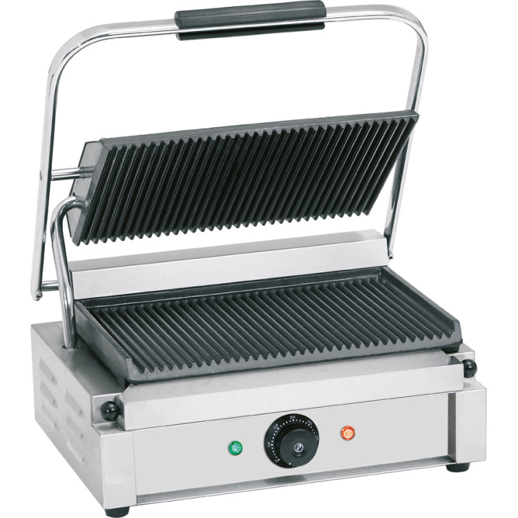 B GRADE Heavy Duty Large Panini Contact grill 2.2kW Ribbed - EG02A B GRADE B GRADE Heavy Duty Large Panini Contact grill 2.2kW Ribbed - EG02A B GRADE