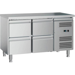 Commercial Refrigerated Counter 4 Drawers GN1/1 1200x700x650mm - CEGXX608