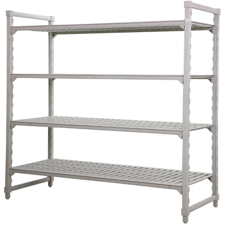 4-Tier Heavy-Duty Polymer Cold Room / Wet Area Shelving Units - Vented Shelves 1520×460×1796mm | CaterEq CEGZFH1512 4-Tier Heavy-Duty Polymer Cold Room / Wet Area Shelving Units - Vented Shelves 1520×460×1796mm | CaterEq CEGZFH1512