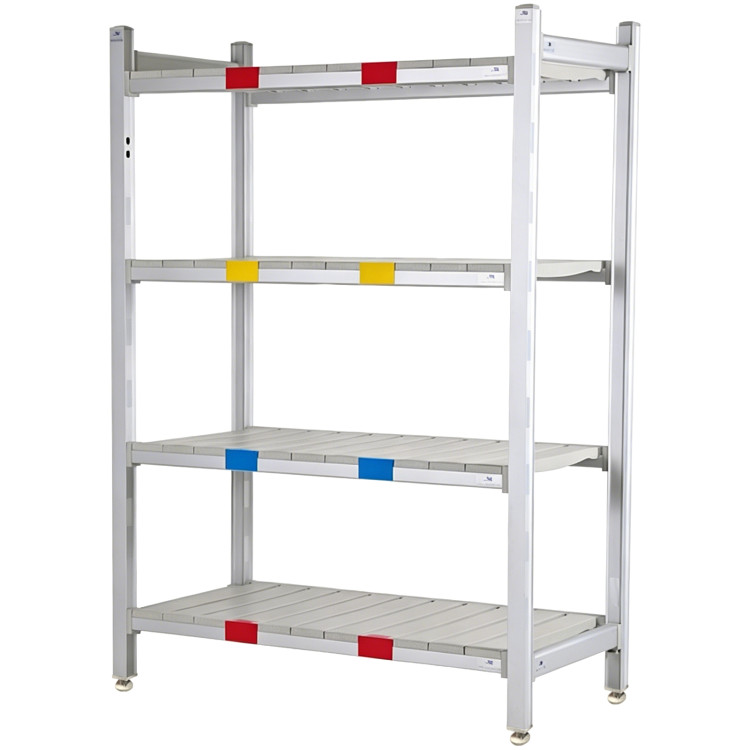 4-Tier Heavy-Duty Polymer Cold Room / Wet Area Shelving Unit - Vented Shelves 915x460x1620mm | CaterEq CEGZFH1606 4-Tier Heavy-Duty Polymer Cold Room / Wet Area Shelving Unit - Vented Shelves 915x460x1620mm | CaterEq CEGZFH1606