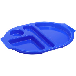 Compartment Fast Food Tray Blue Polycarbonate (PC) 377x280x25mm | CaterEq CEGZFH7168