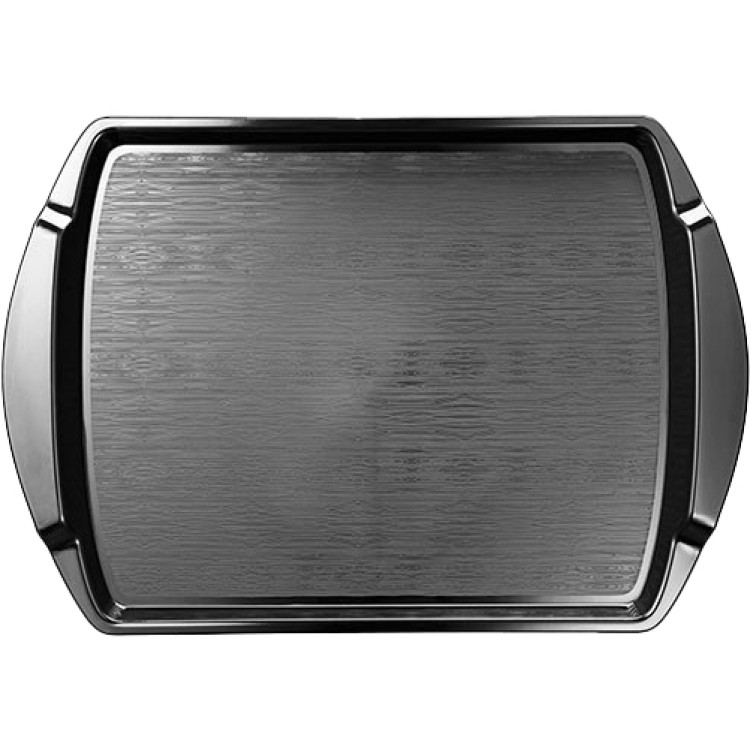 Fast Food Tray Black Polypropylene (PP) 435x303x27mm | CaterEq CEGZFH716
