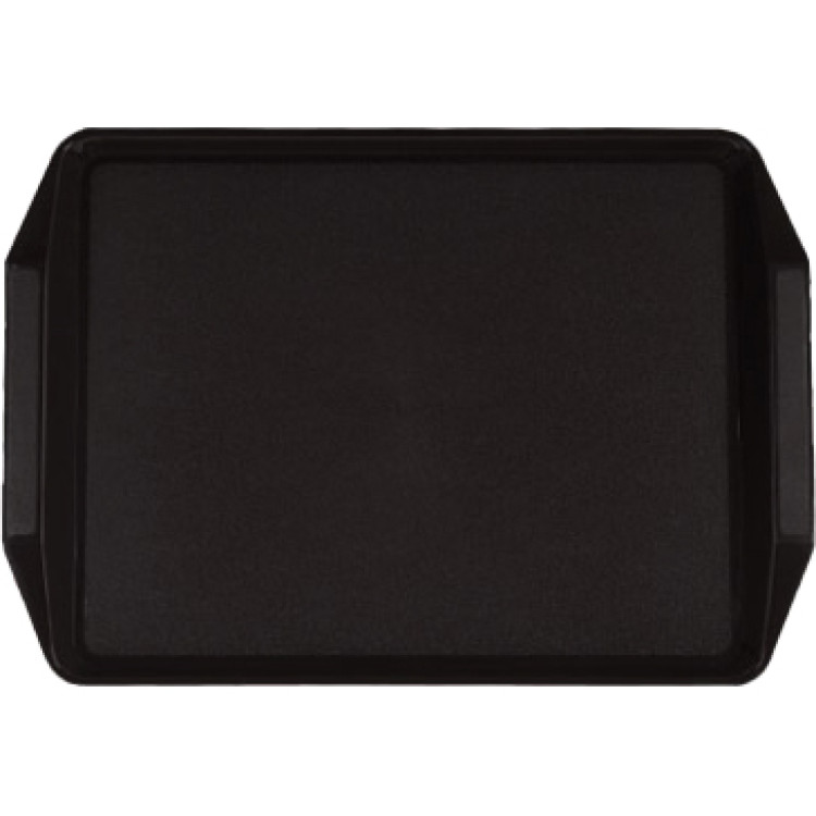 Fast Food Tray Black Polypropylene (PP) 436x305x30mm | CaterEq CEGZFH792