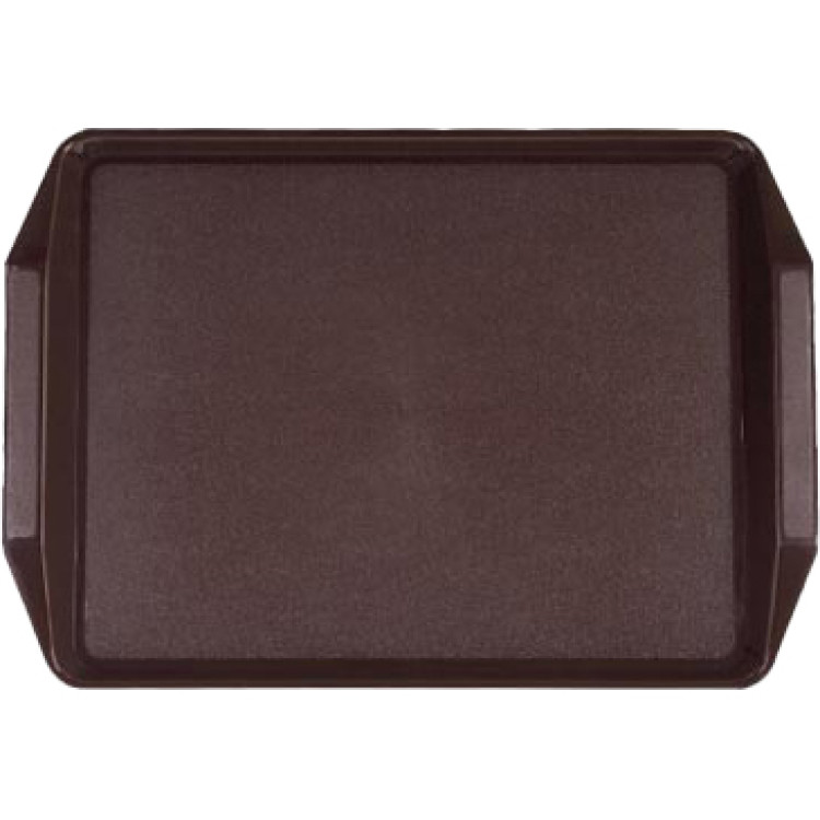 Fast Food Tray Brown ABS Plastic 436x305x30mm | CaterEq CEGZFH794