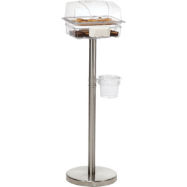 Food Sampling Stand Set with Transparent PC Display Case & Stainless Steel Base 330x265x1100mm | CaterEq CEGZFH802 Food Sampling Stand Set with Transparent PC Display Case & Stainless Steel Base 330x265x1100mm | CaterEq CEGZFH802