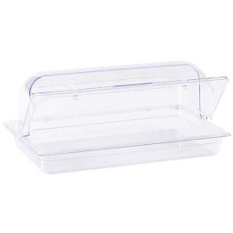 Rectangular Rotating Display Cover Transparent Polycarbonate (PC) 535x330x172mm | CaterEq CEGZFH902