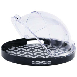 Round Rotating Display Cover Transparent Polycarbonate (PC) 420x410x240mm | CaterEq CEGZFH904