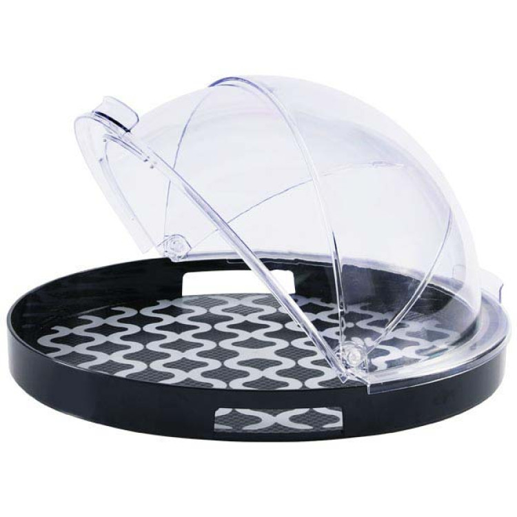 Round Rotating Display Cover Transparent Polycarbonate (PC) 420x410x240mm | CaterEq CEGZFH904