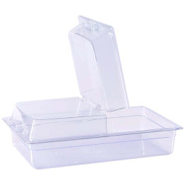 Rectangular Flip Display Cover Transparent Polycarbonate (PC) 531x335x75mm | CaterEq CEGZFH906