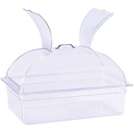 Rectangular Flip Display Cover Transparent Polycarbonate (PC) 535x333x180mm | CaterEq CEGZFH908