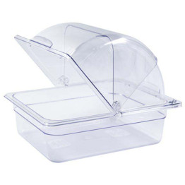 Rectangular Rotating Display Cover Transparent Polycarbonate (PC) 341x278x170mm | CaterEq CEGZFH912