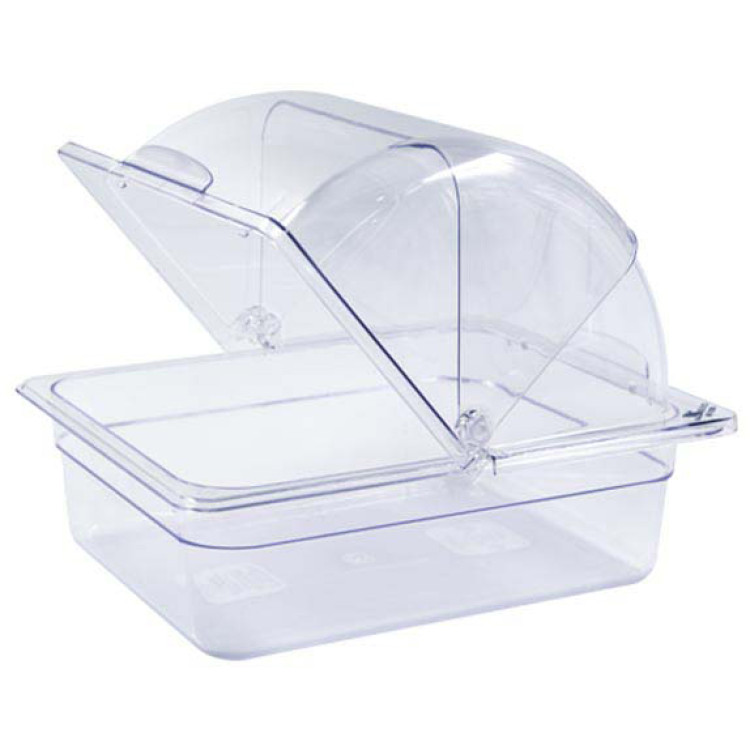Rectangular Rotating Display Cover Transparent Polycarbonate (PC) 341x278x170mm | CaterEq CEGZFH912