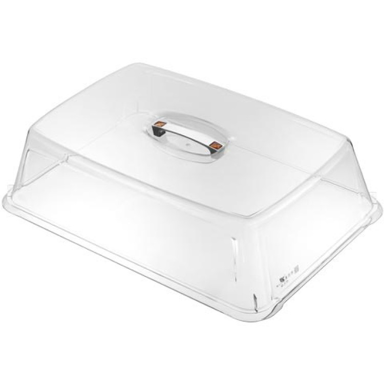 18"x14" Rectangular Food Cover Transparent Polycarbonate (PC) 408x307x124mm | CaterEq CEGZFH918