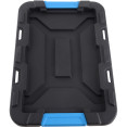Pack of 8 Plastic Storage Box with Lid 55 litre 590x385x385mm Polypropylene - CEH0055K